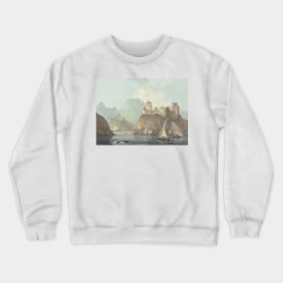 East View of the Forts Jellali and Merani, Muskat by Thomas Daniell Crewneck Sweatshirt